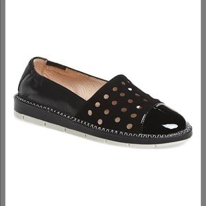 Hispanitas Black Maiko Patent Leather and Suede Shoes. NWOT